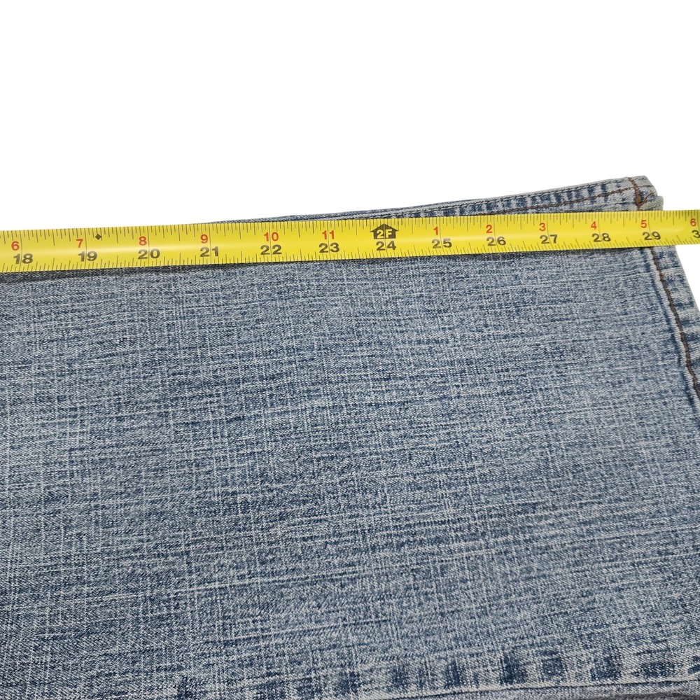 Vintage LEI Sophia Hiphugger Jeans Y2K Embroidered Low Rise Light Wash Size 18 - Picture 12 of 13